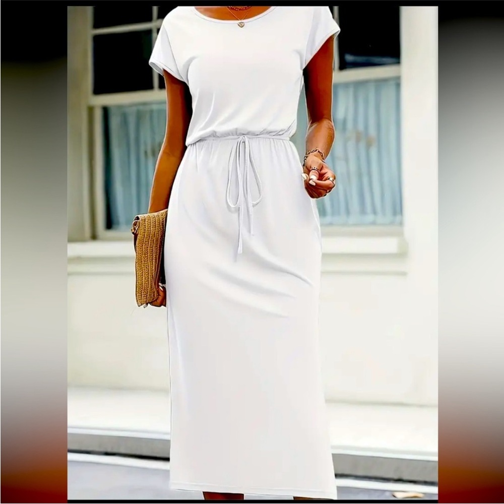 White Midi Dress